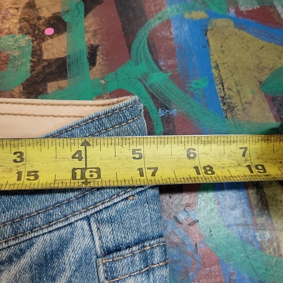 Rue21 Ripped denim jeans with flower lace - woman's size 7/8 - Picture 8 of 13